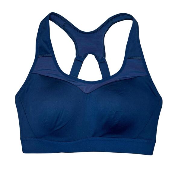 NWOT Gymshark Open Back Sports Bra Navy Blue Size S - Picture 6 of 8